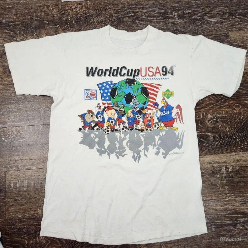 1994 World Cup Usa Looney Tunes Soccer Shirt Retro Tee